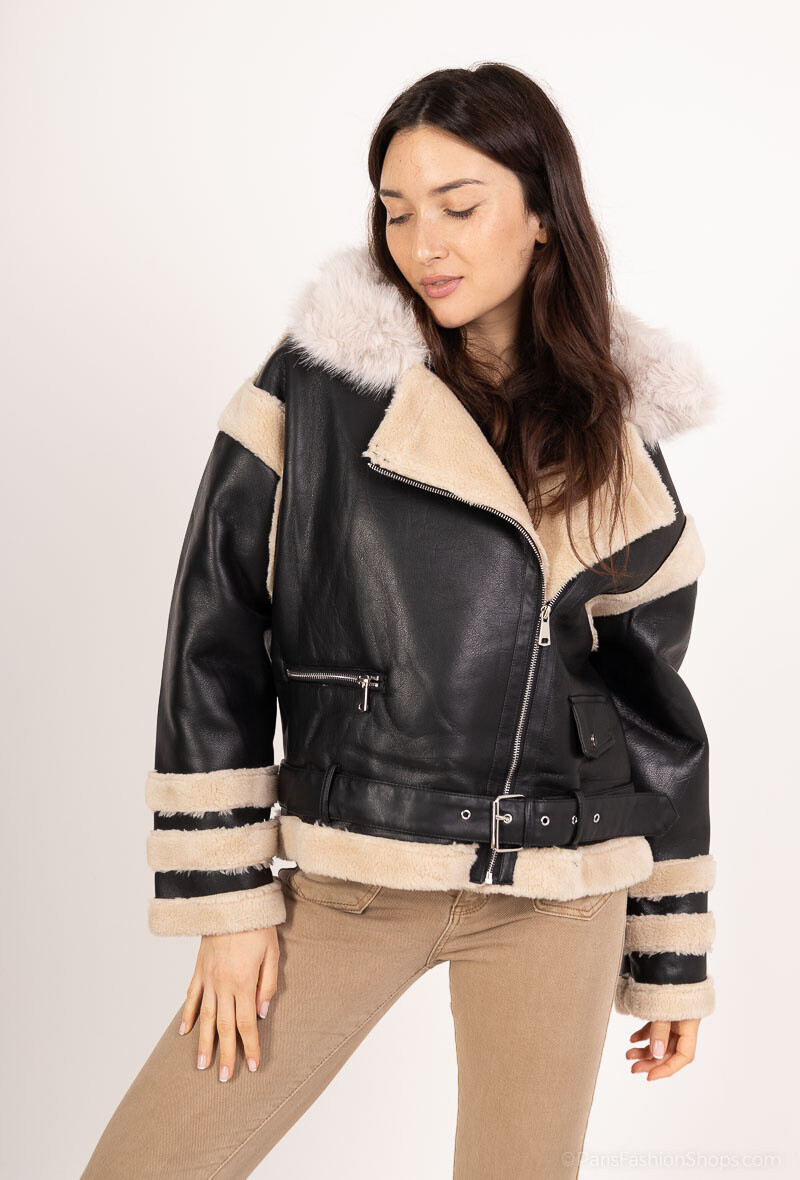 Wholesaler Zac & Zoé - PV Coat with Fur