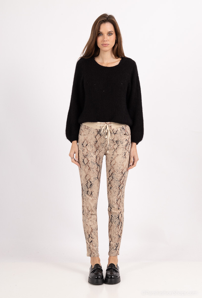 Wholesaler Zac & Zoé - Polar python print pants