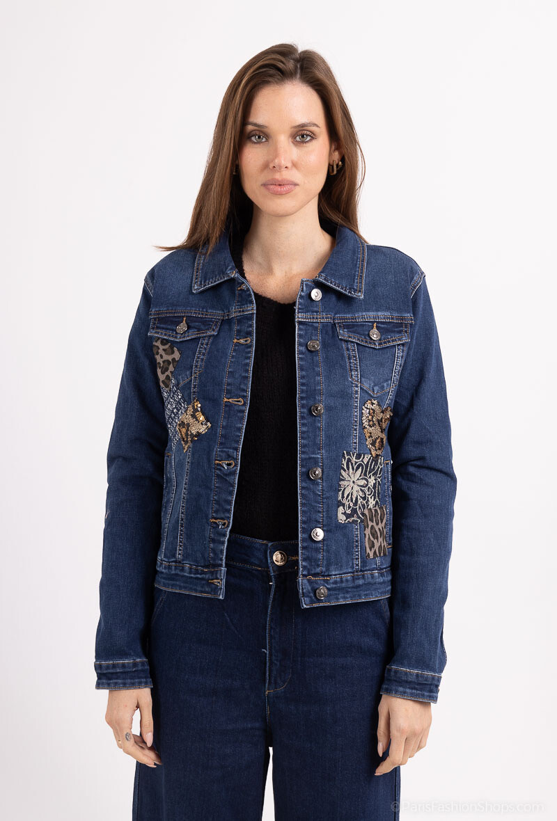 Wholesaler Zac & Zoé - Denim jacket with yoke patches
