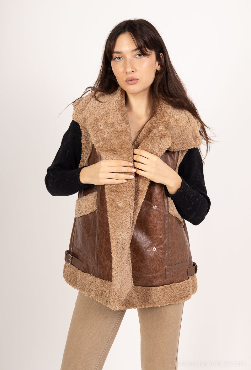Wholesaler Zac & Zoé - SLEEVELESS VEST IN PV MATERIAL