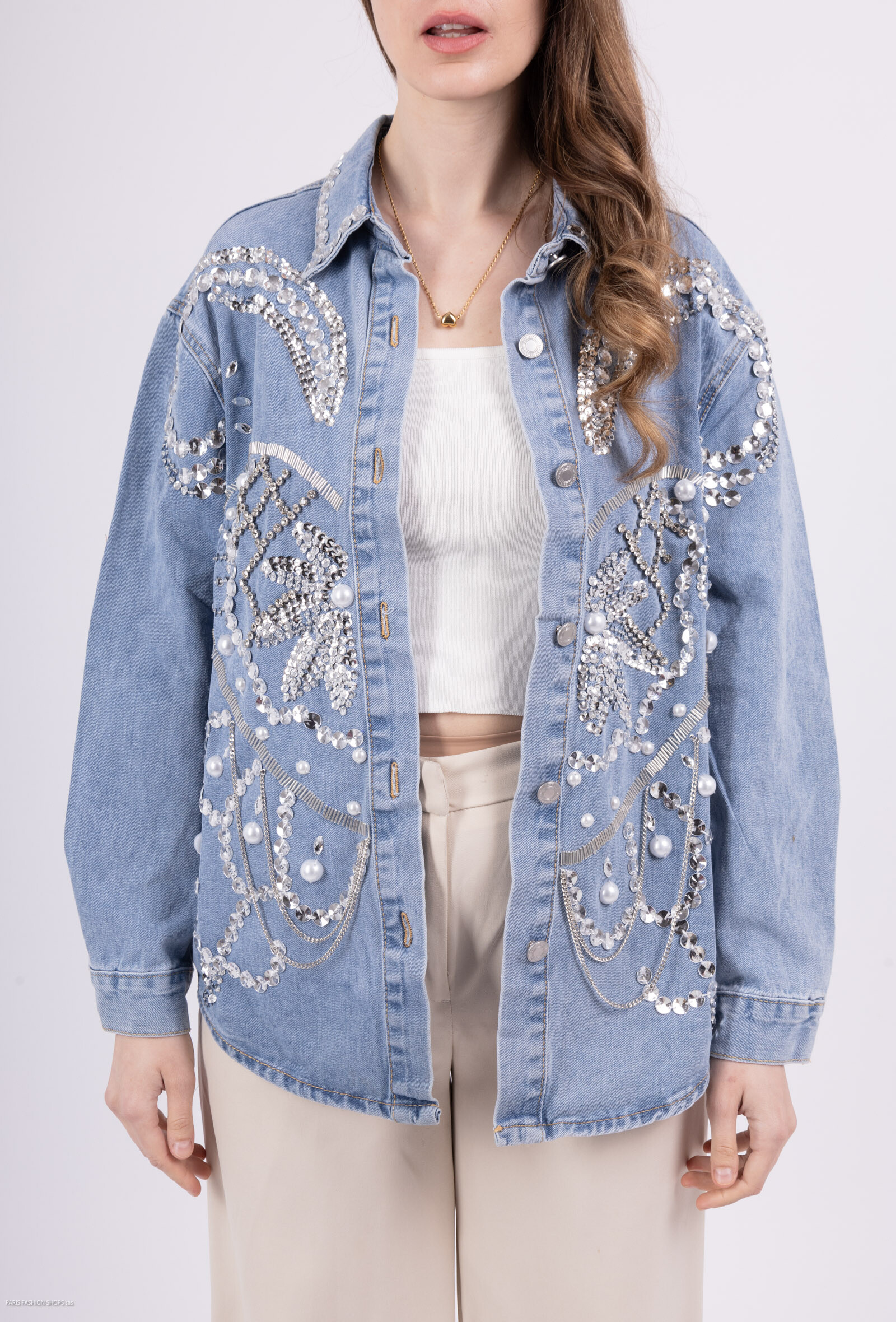 Grossiste Zac & Zoé - Veste en jeans fantaisie