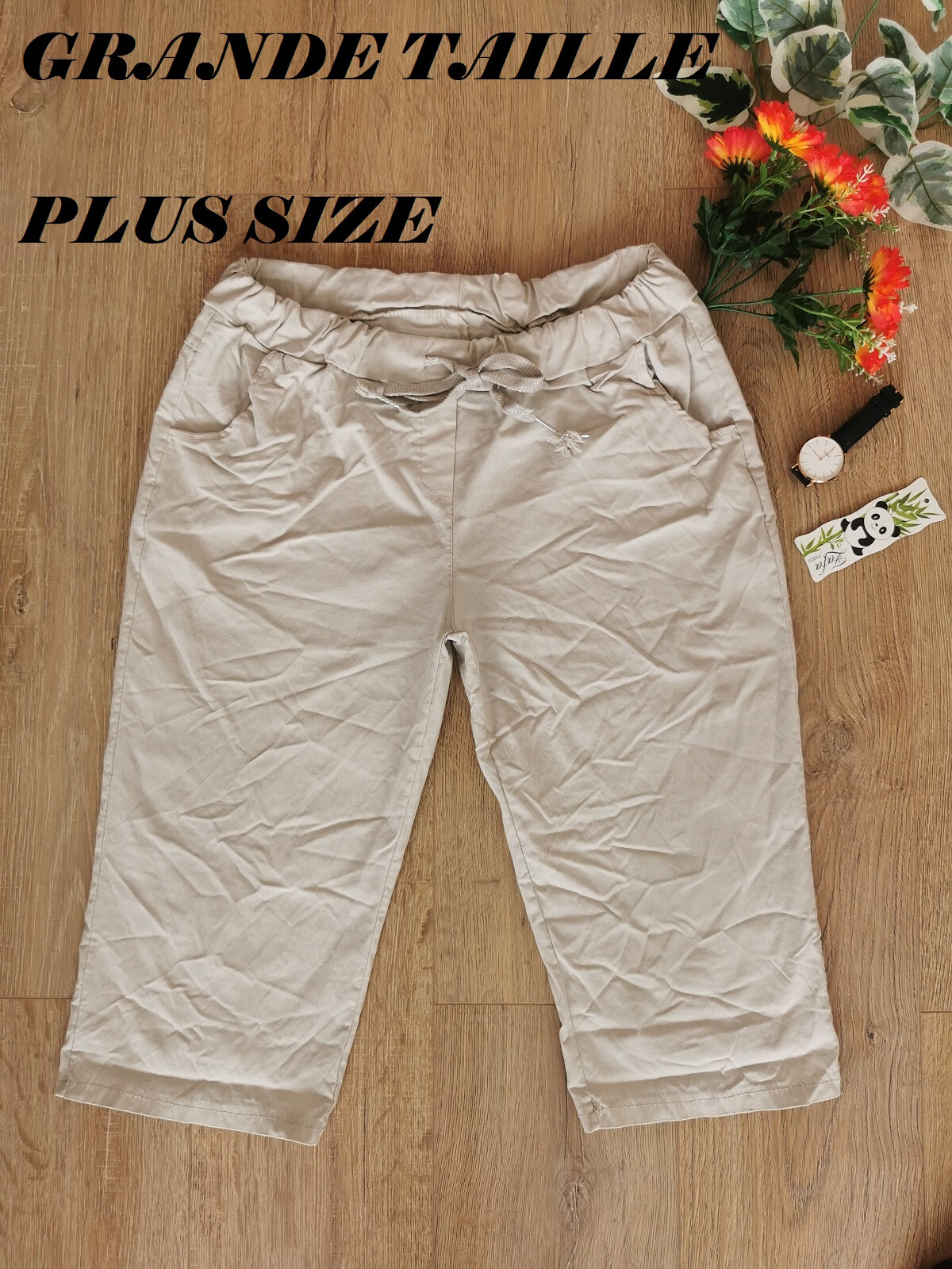 Wholesaler Zafa - Crumpled pantacourt with pockets on the sides