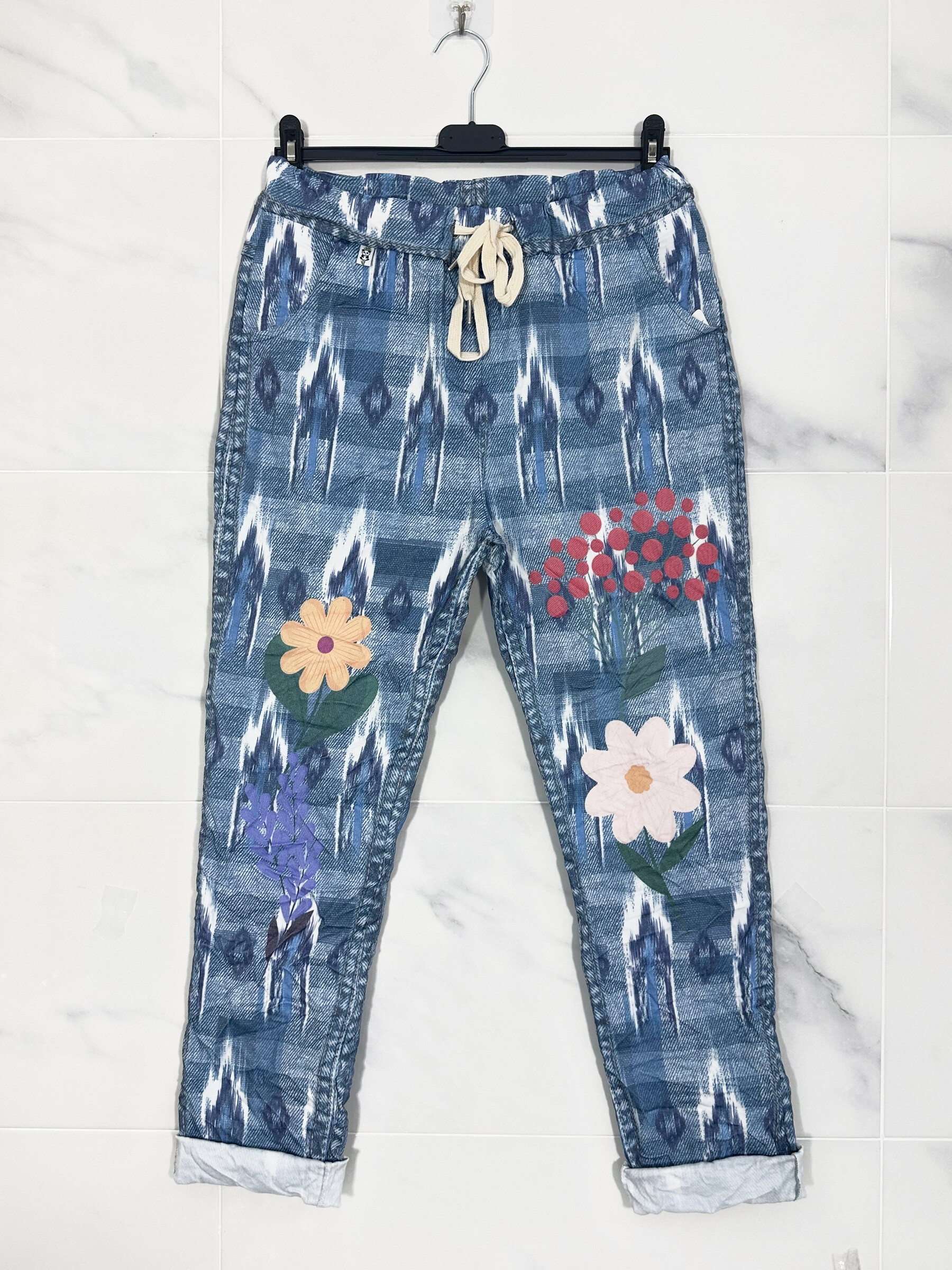Wholesaler Zafa - Magic Panta-Jogg Viscose to Jean Print