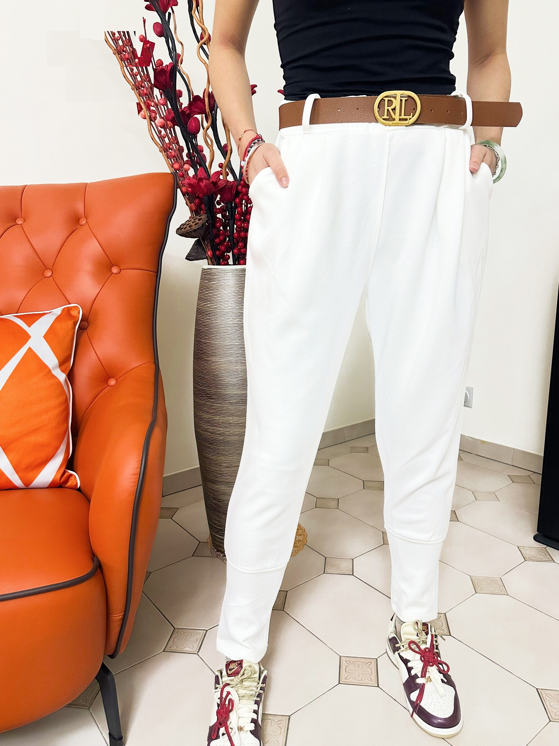 Wholesaler Zafa - Viscose pants, tightened with ankle