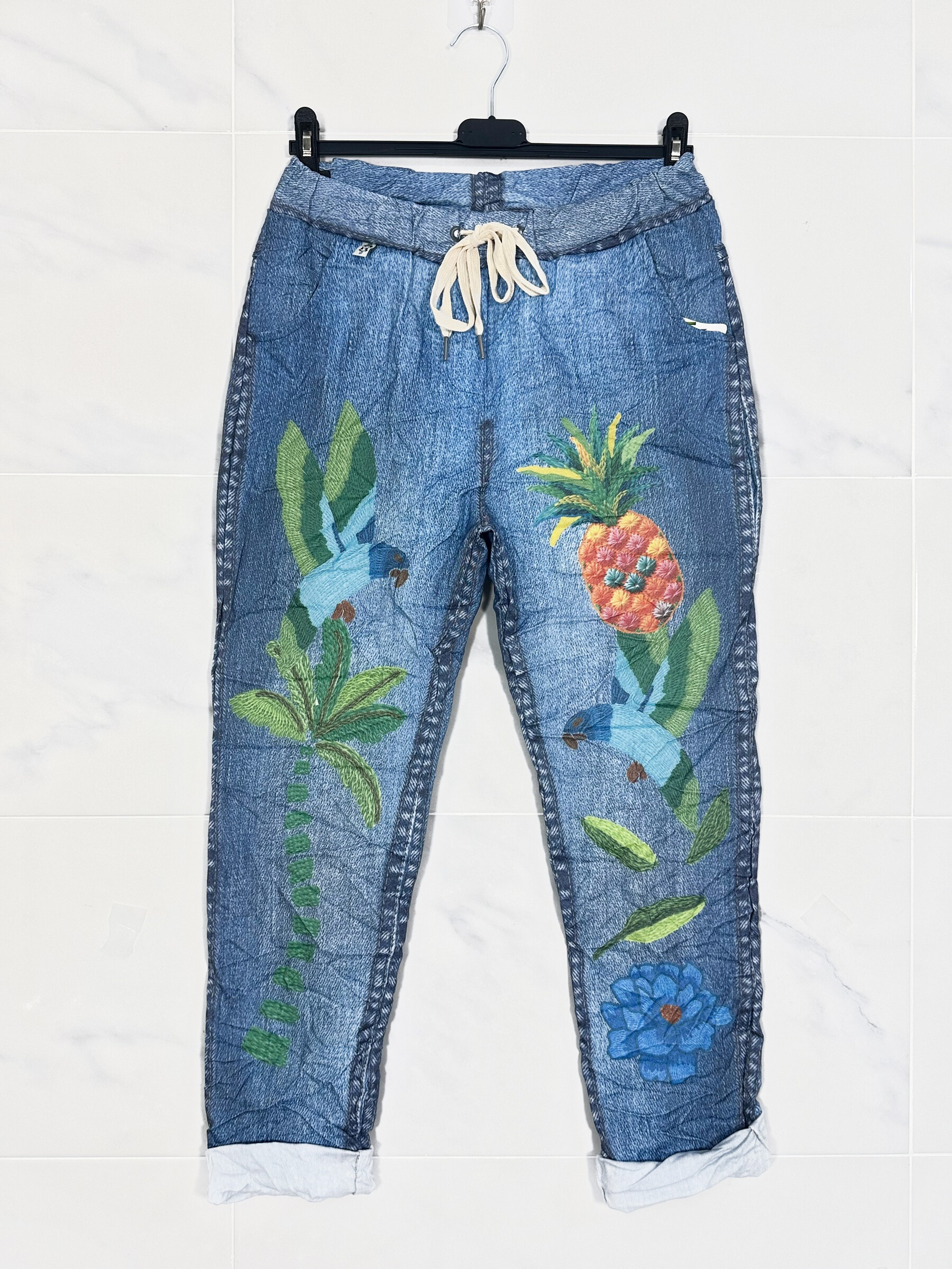 Wholesaler Zafa - Magic Panta-Jogg Viscose to Jean Print