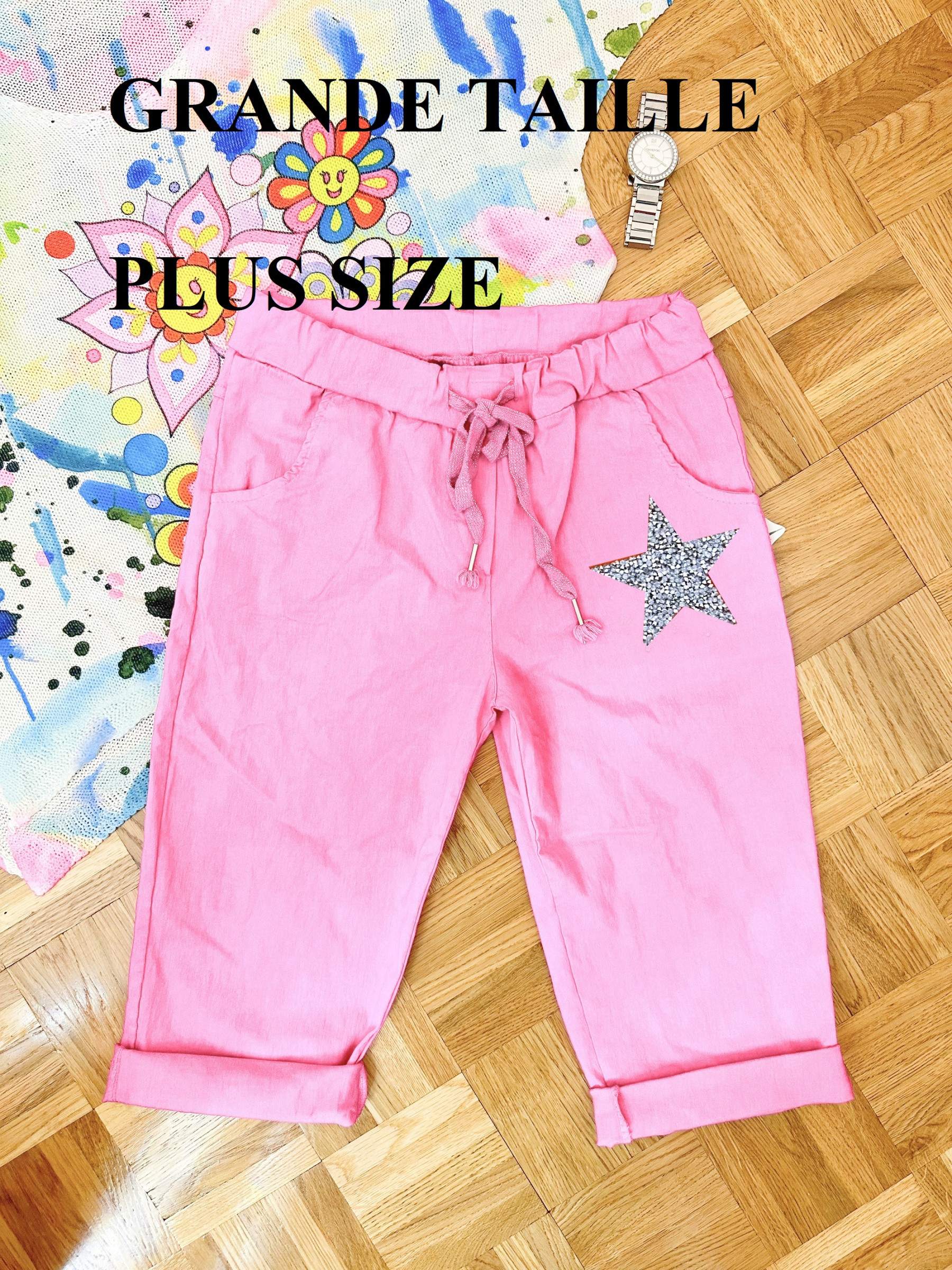 Wholesaler Zafa - LARGE SIZE Star Bermuda shorts