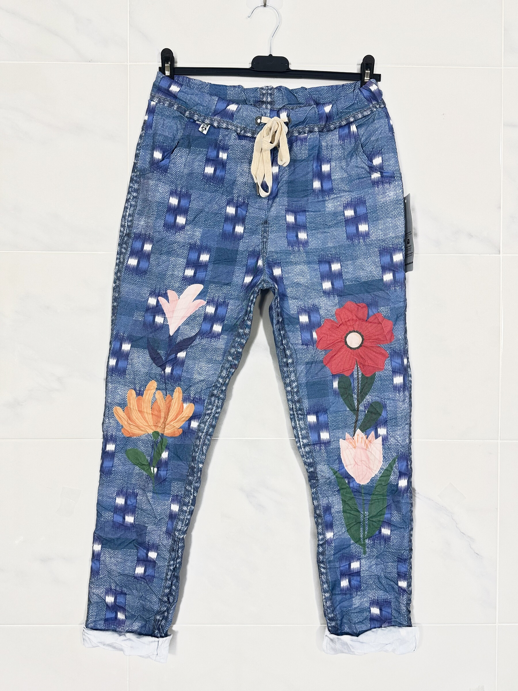 Wholesaler Zafa - Magic Panta-Jogg Viscose to Jean Print