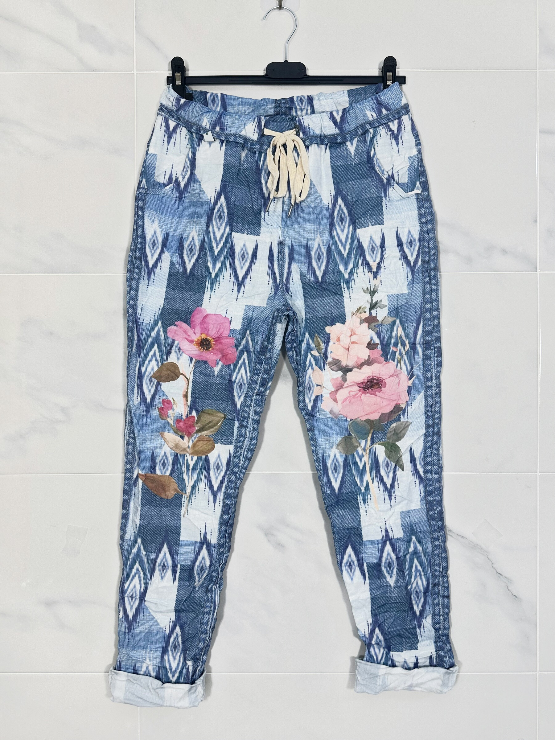 Wholesaler Zafa - Magic Panta-Jogg Viscose to Jean Print