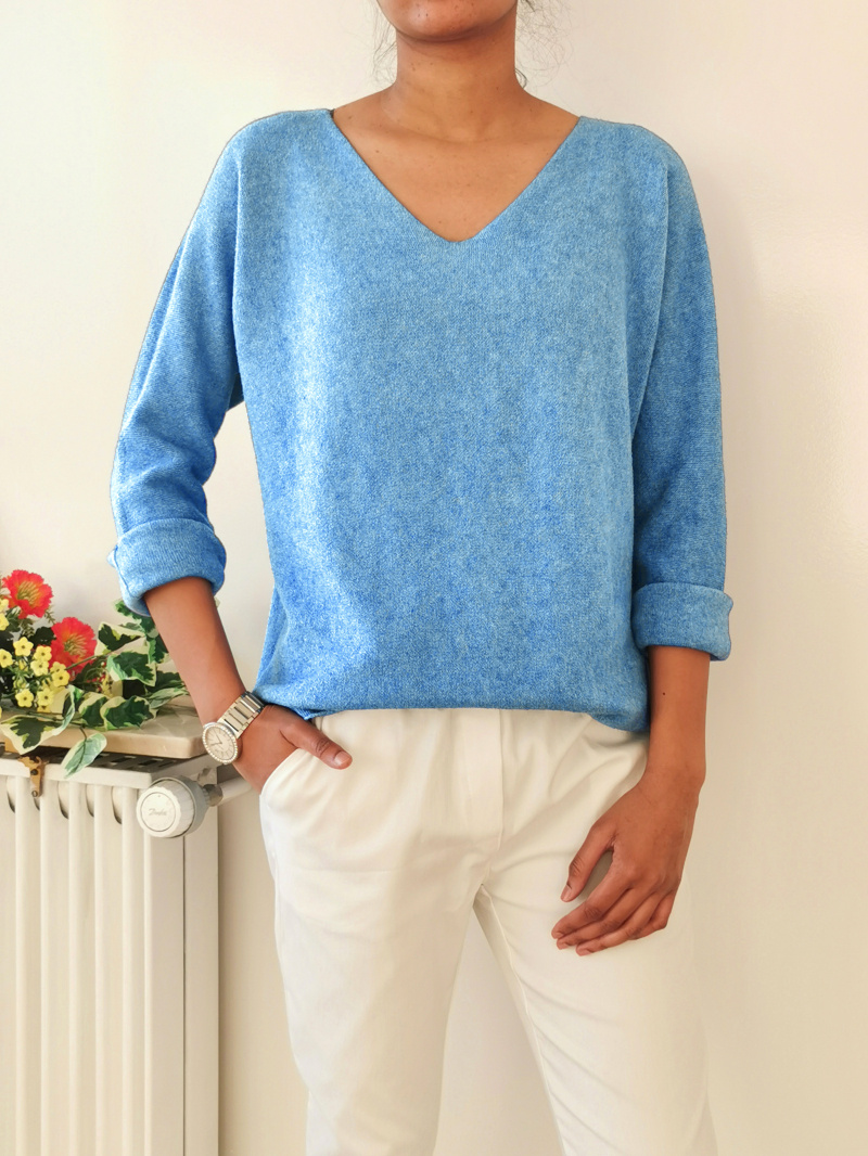 Grossiste Zafa - Pull en maille sans couture