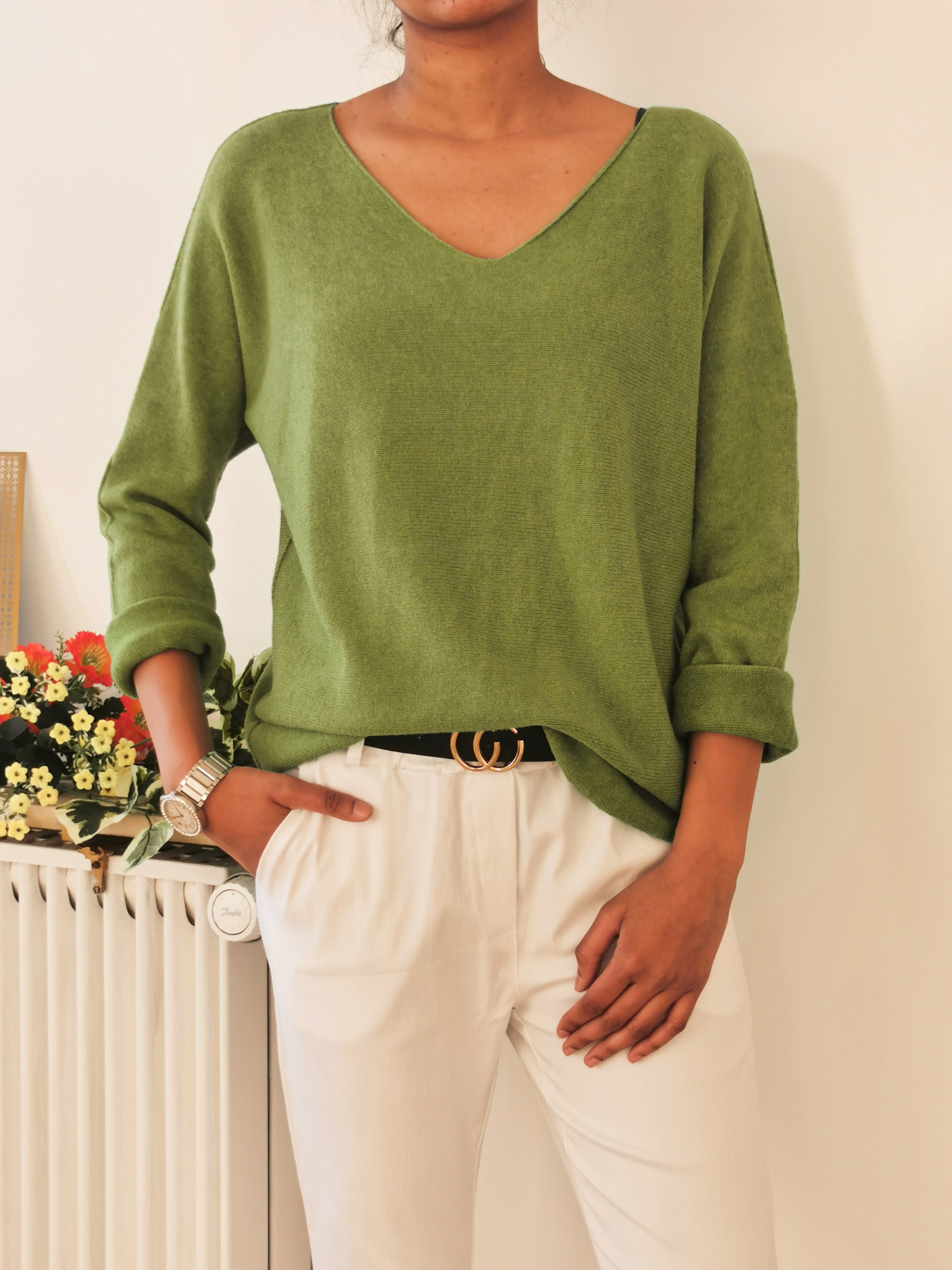 Großhändler Zafa - Nahtloser Strickpullover