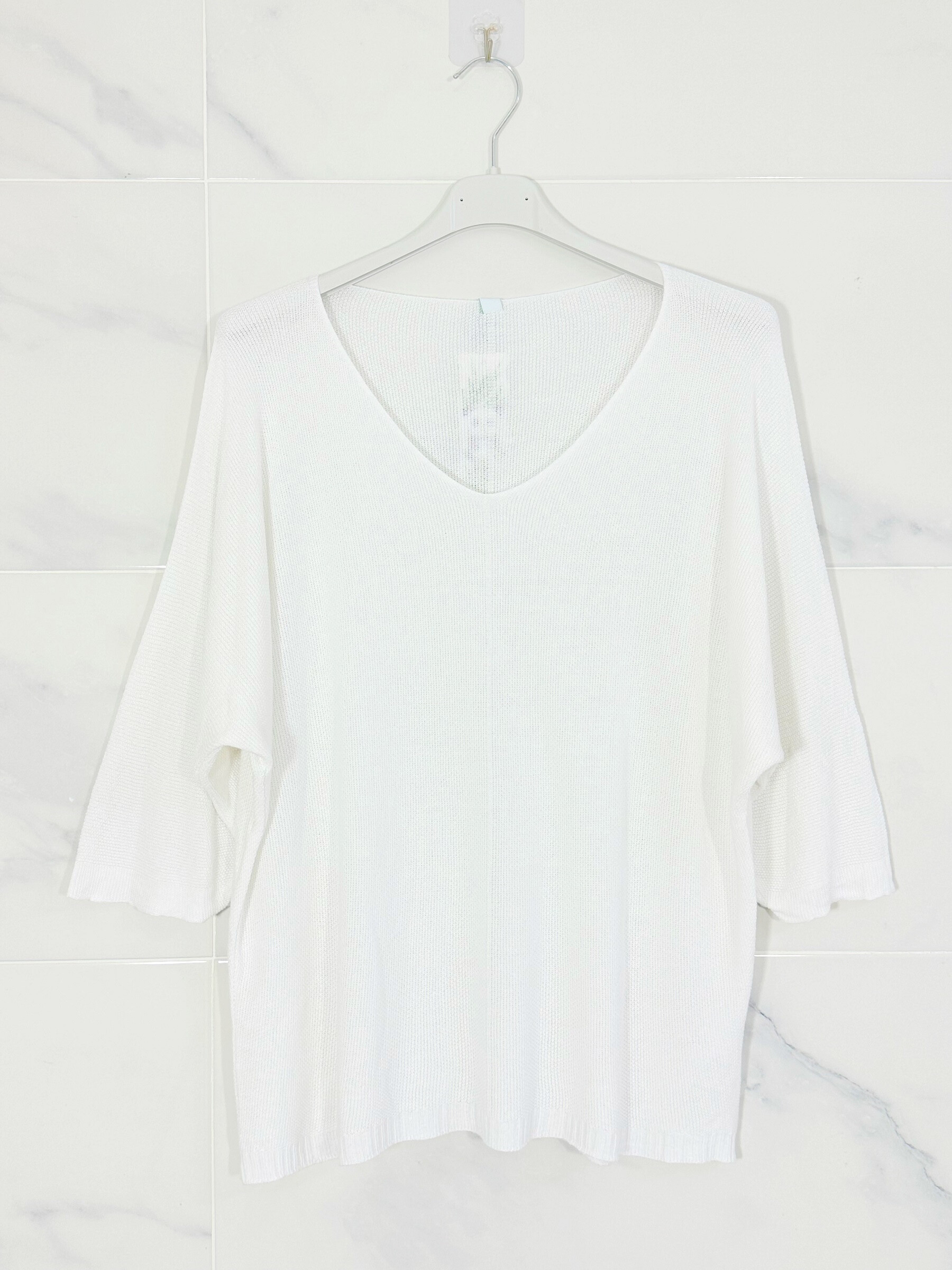 Grossiste Zafa - Pull en fine maille texture nid d'abeille