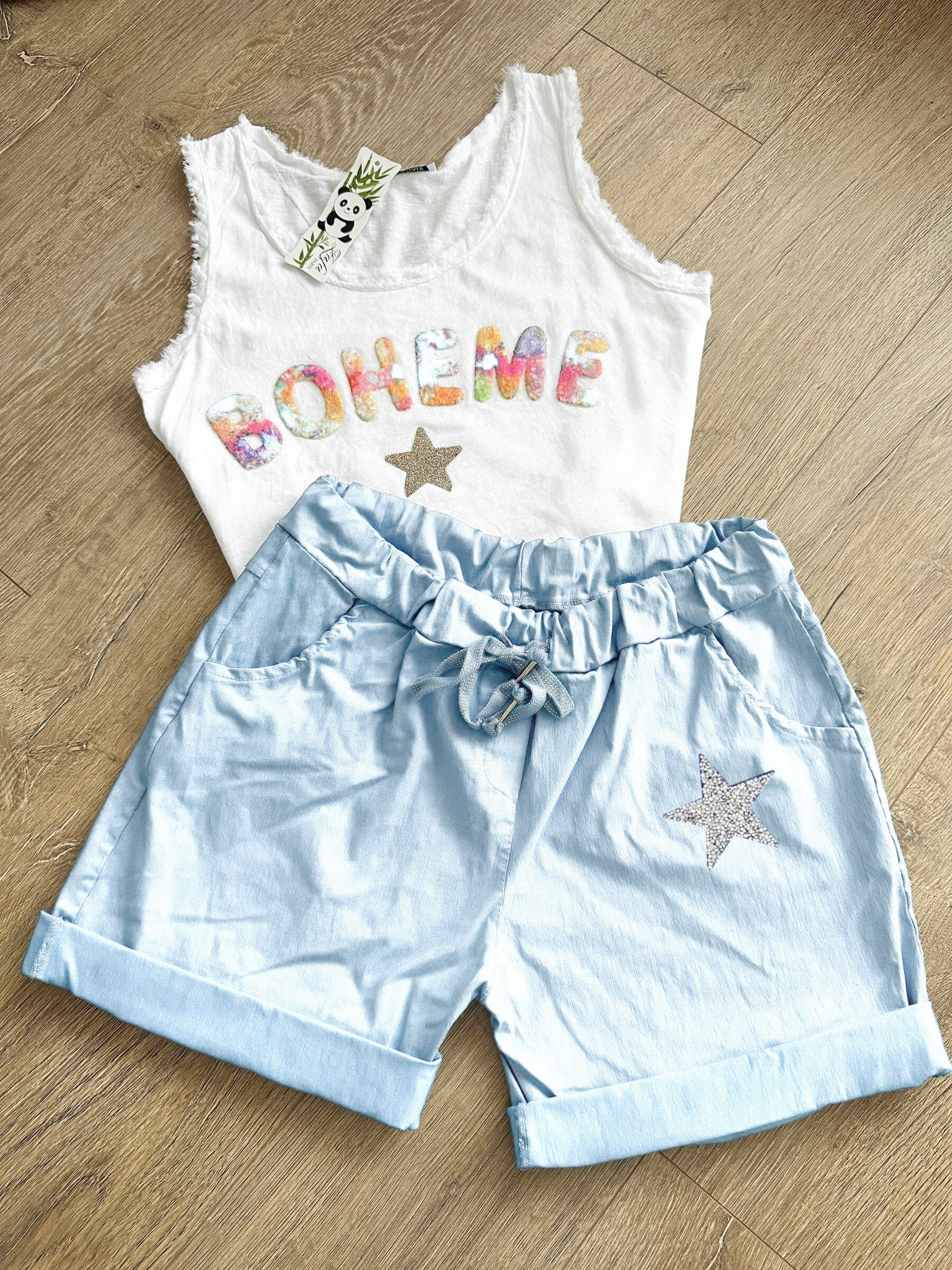 Wholesaler Zafa - Magic shorts, with pocket, star