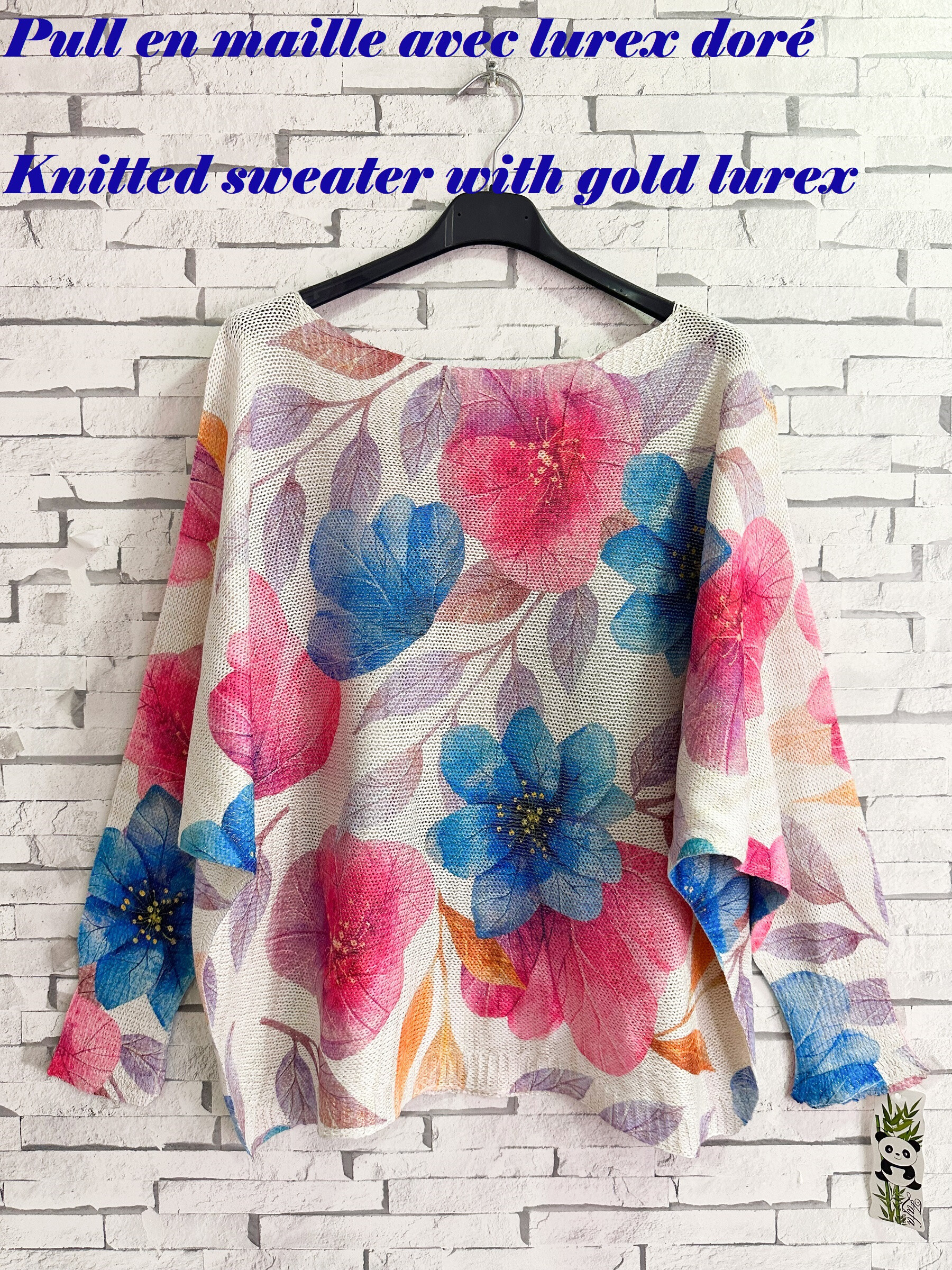 Wholesaler Zafa - Knitted sweater with gold lurex