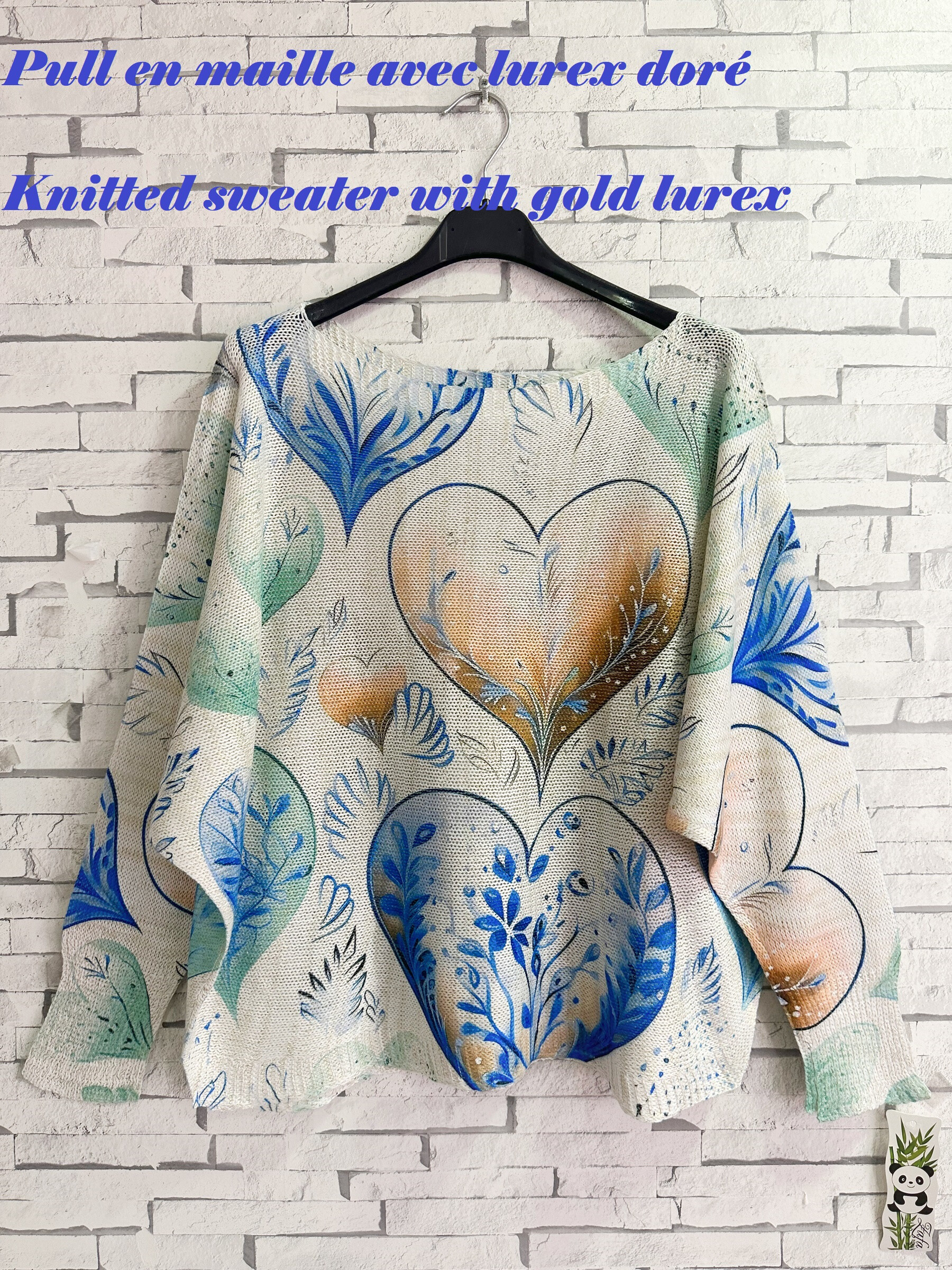 Wholesaler Zafa - Knitted sweater with gold lurex