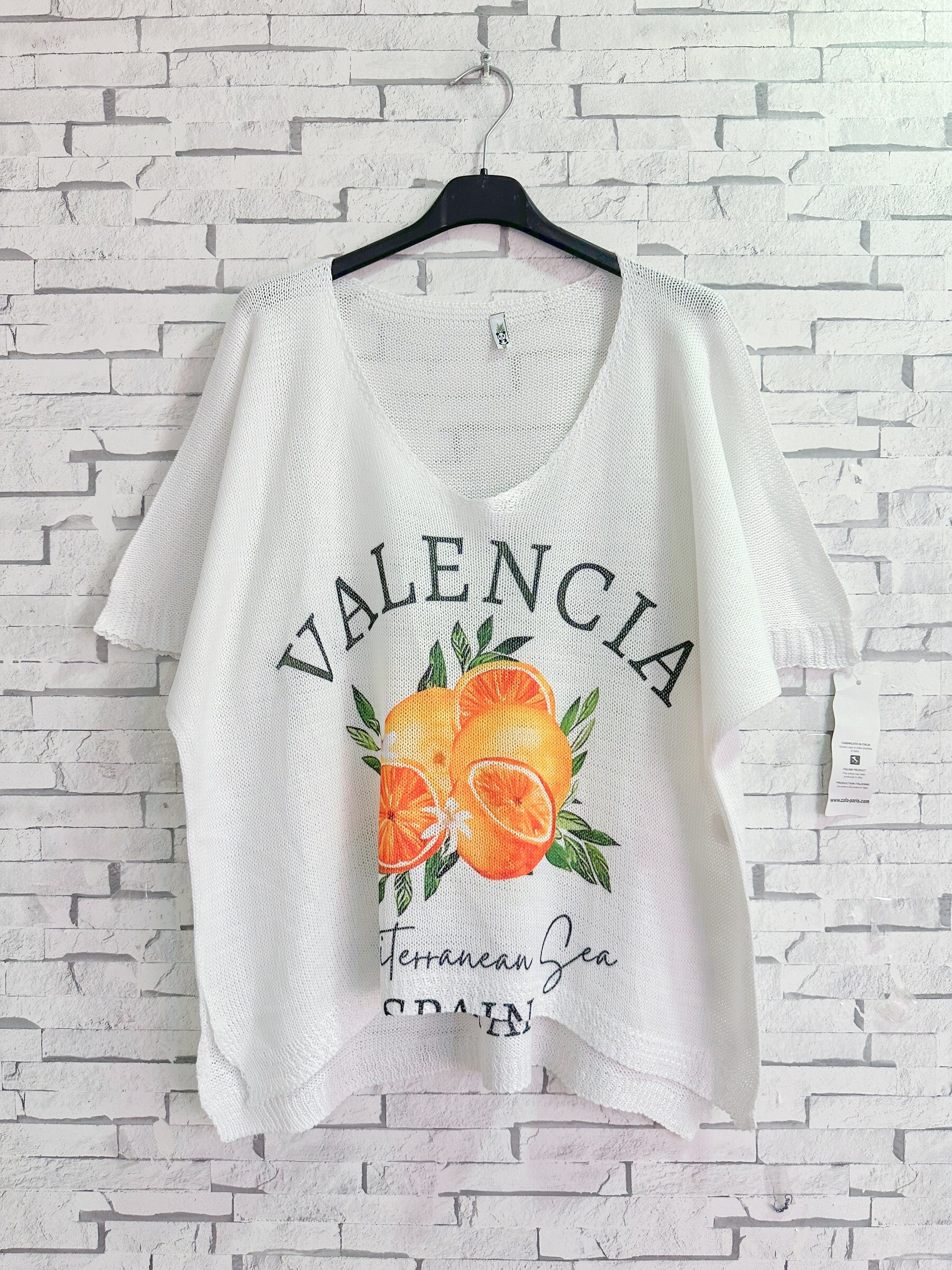 Wholesaler Zafa - Mesh effect T-shirt, with V-neck