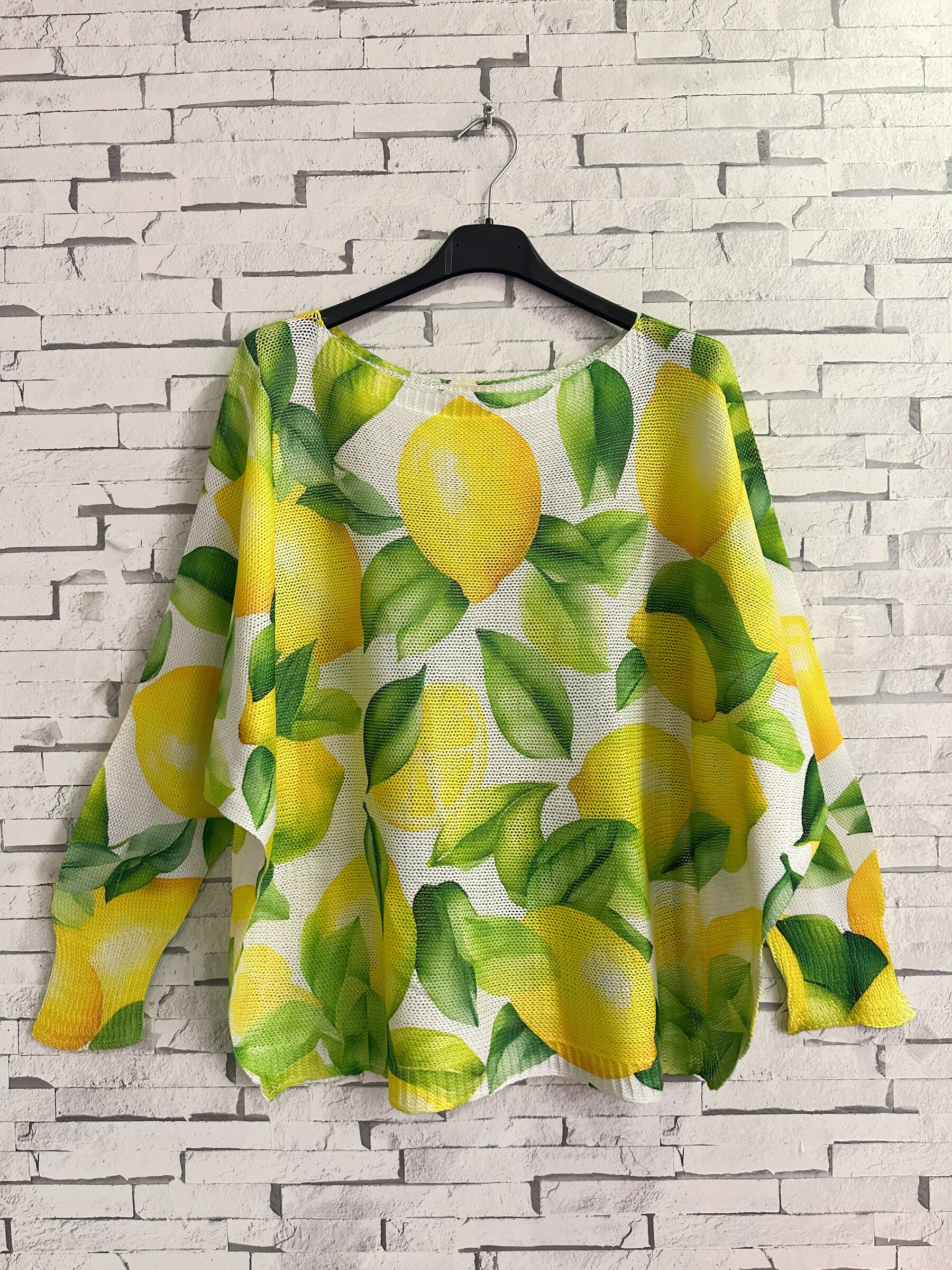 Grossiste Zafa - Pull en maille en col bateau, imprimé