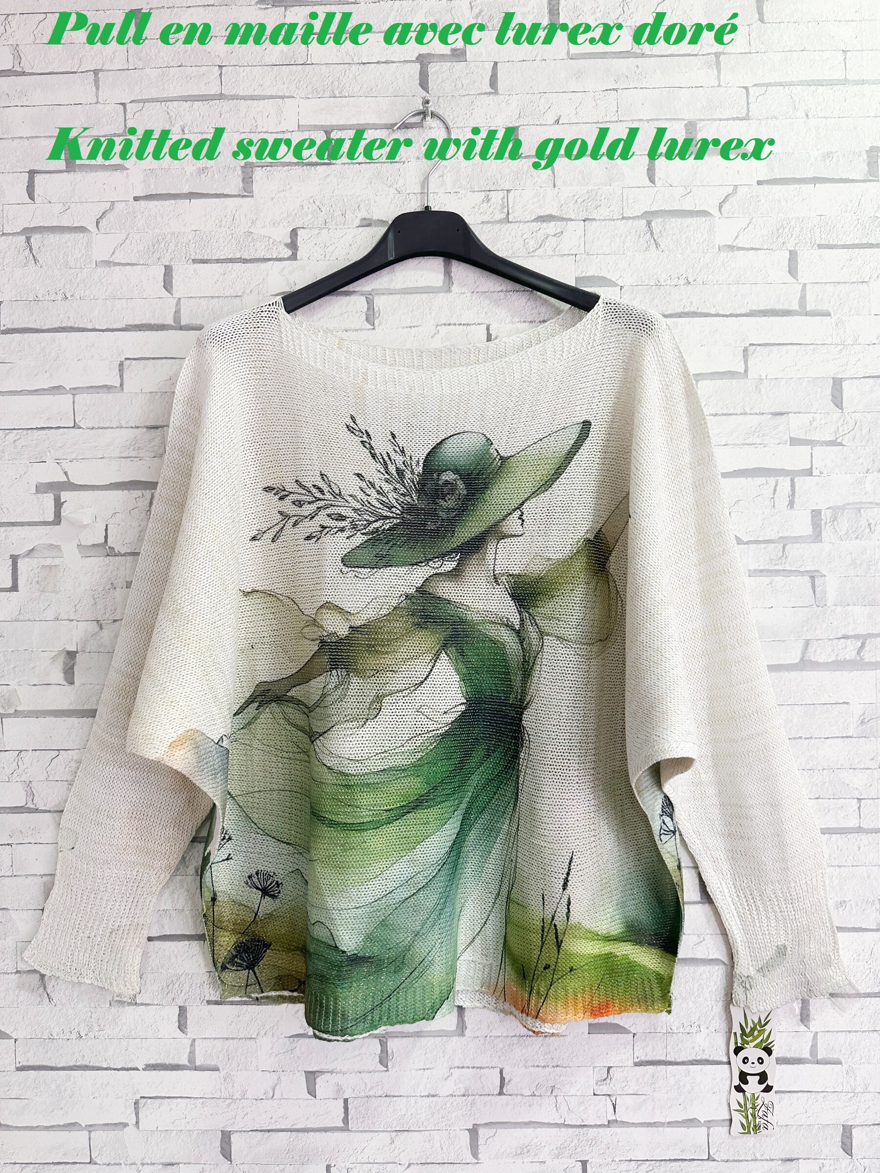 Wholesaler Zafa - Knitted sweater with gold lurex