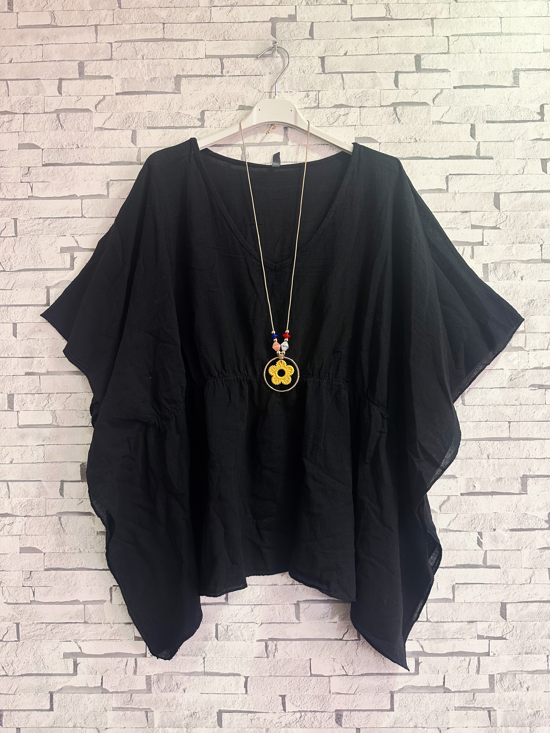 Grossiste Zafa - Blouse en coton et lin