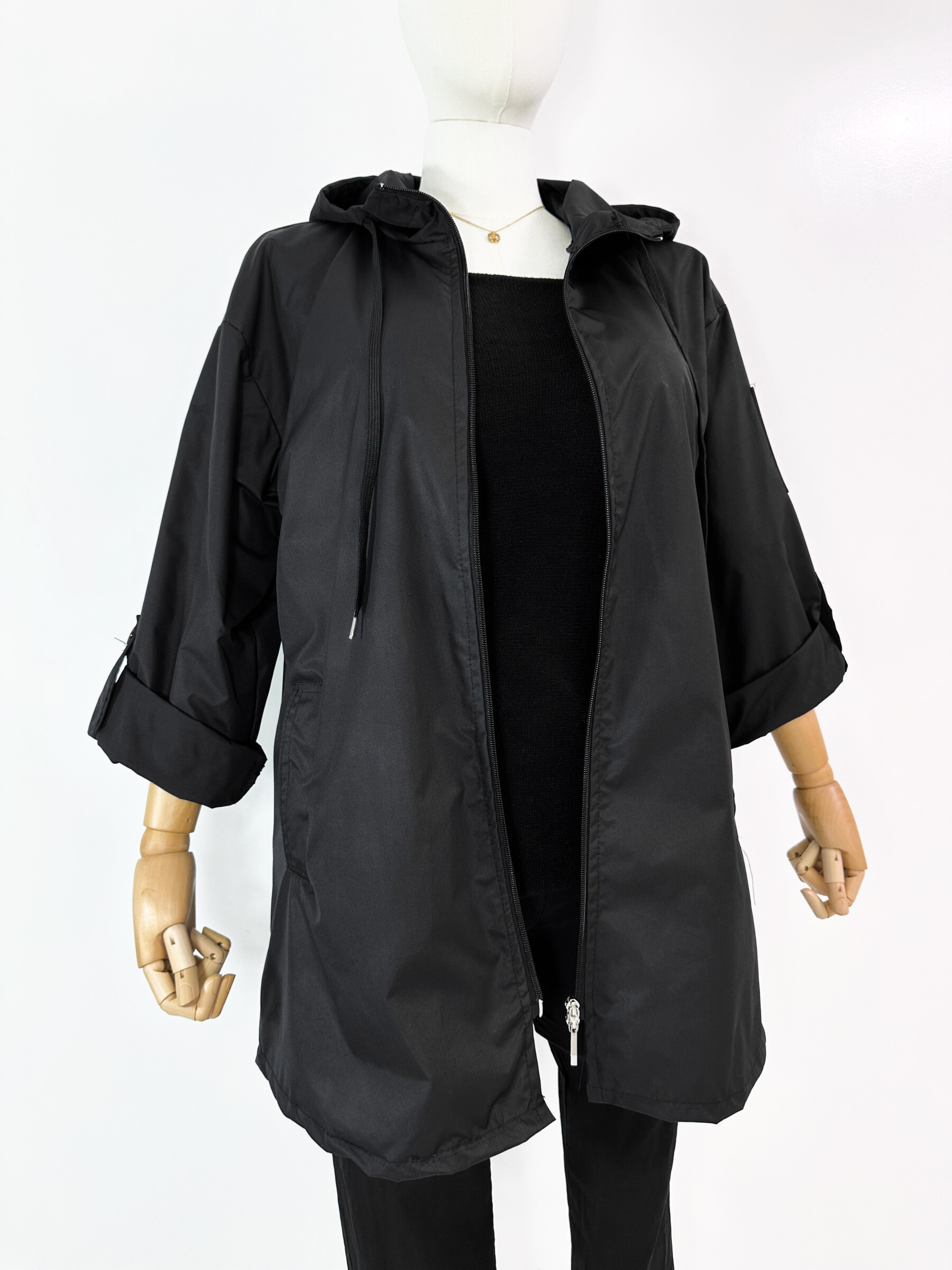 Großhändler Zafa - Kurze wasserdichte Jacke mit Kapuze