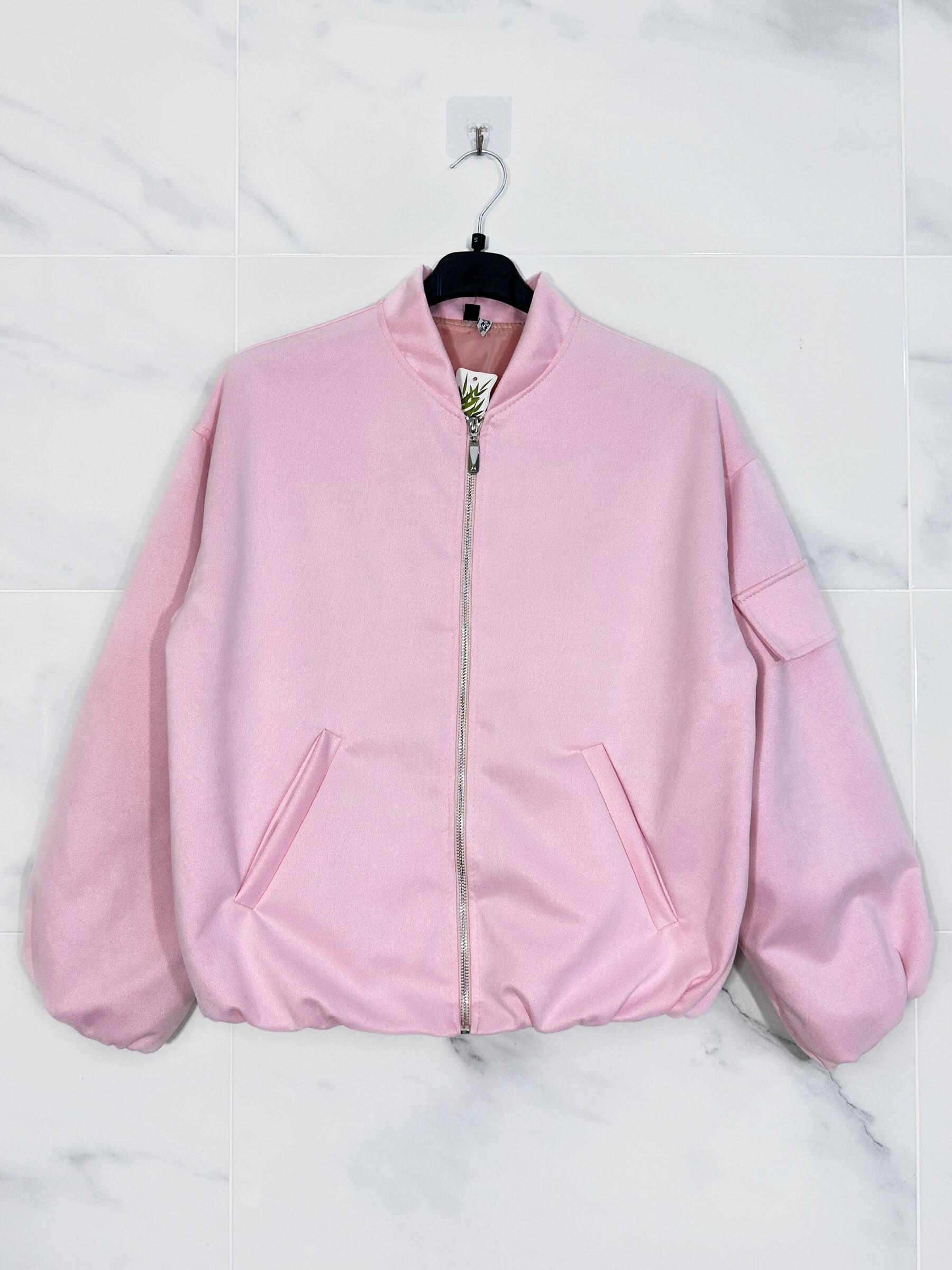 Wholesaler Zafa - Bomber jacket peach / suede skin