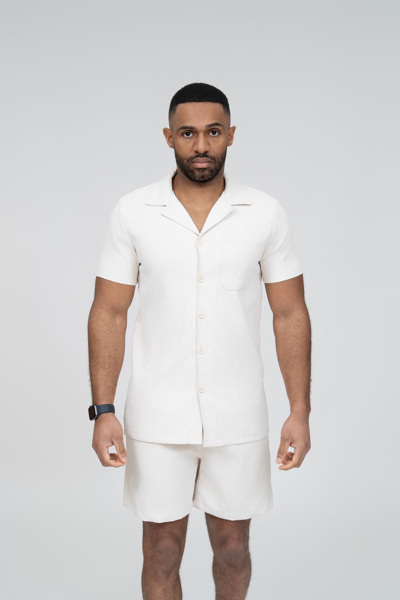 Wholesaler Zayne Paris - Shirt set with shorts and relief patterns