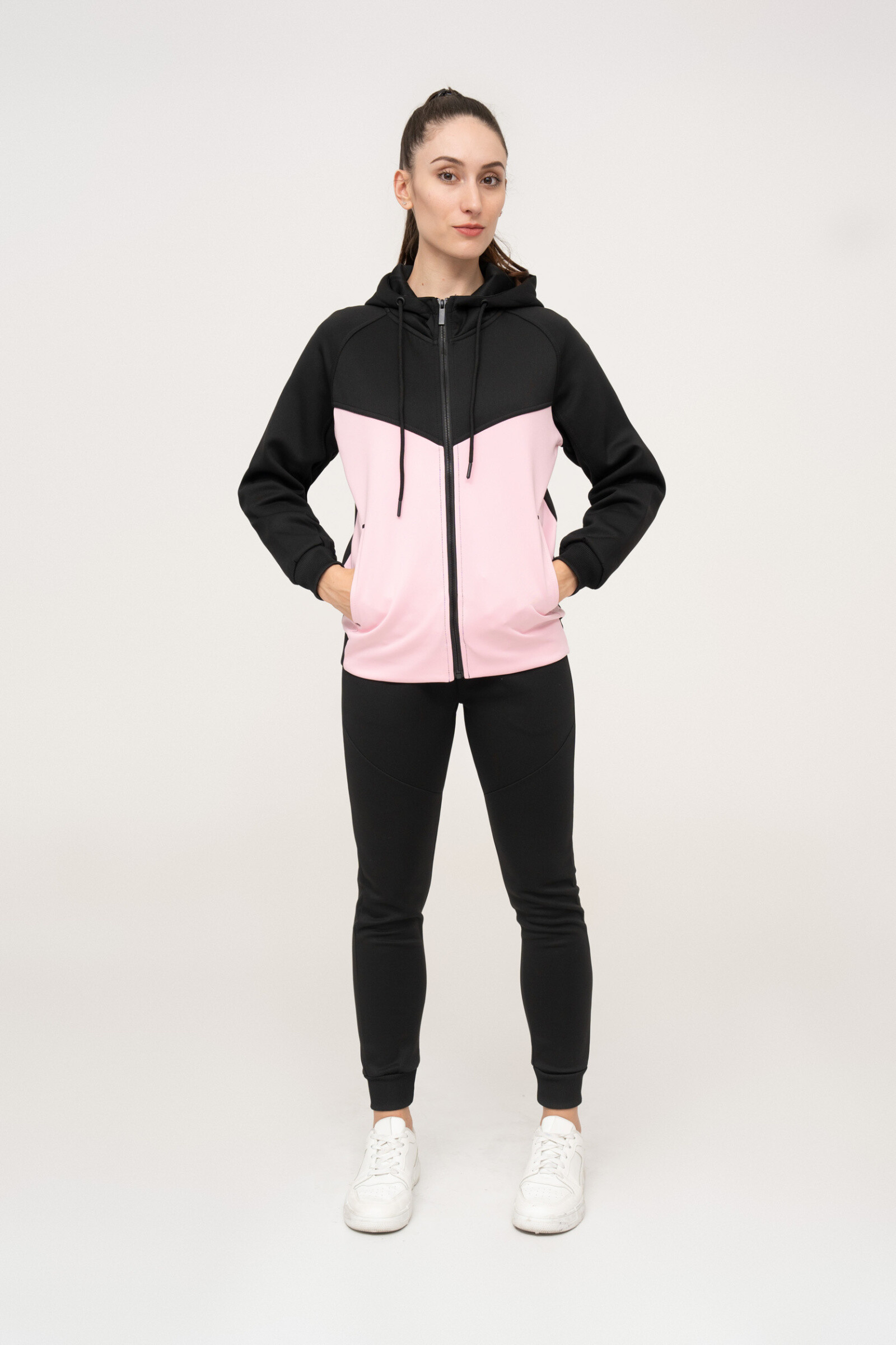 Wholesaler Zayne Paris - Jogging set with hood and bi-color zip