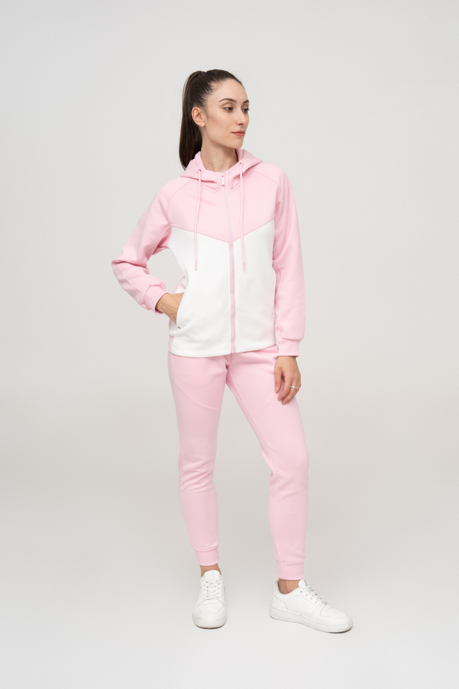 Wholesaler Zayne Paris - Jogging set with hood and bi-color zip