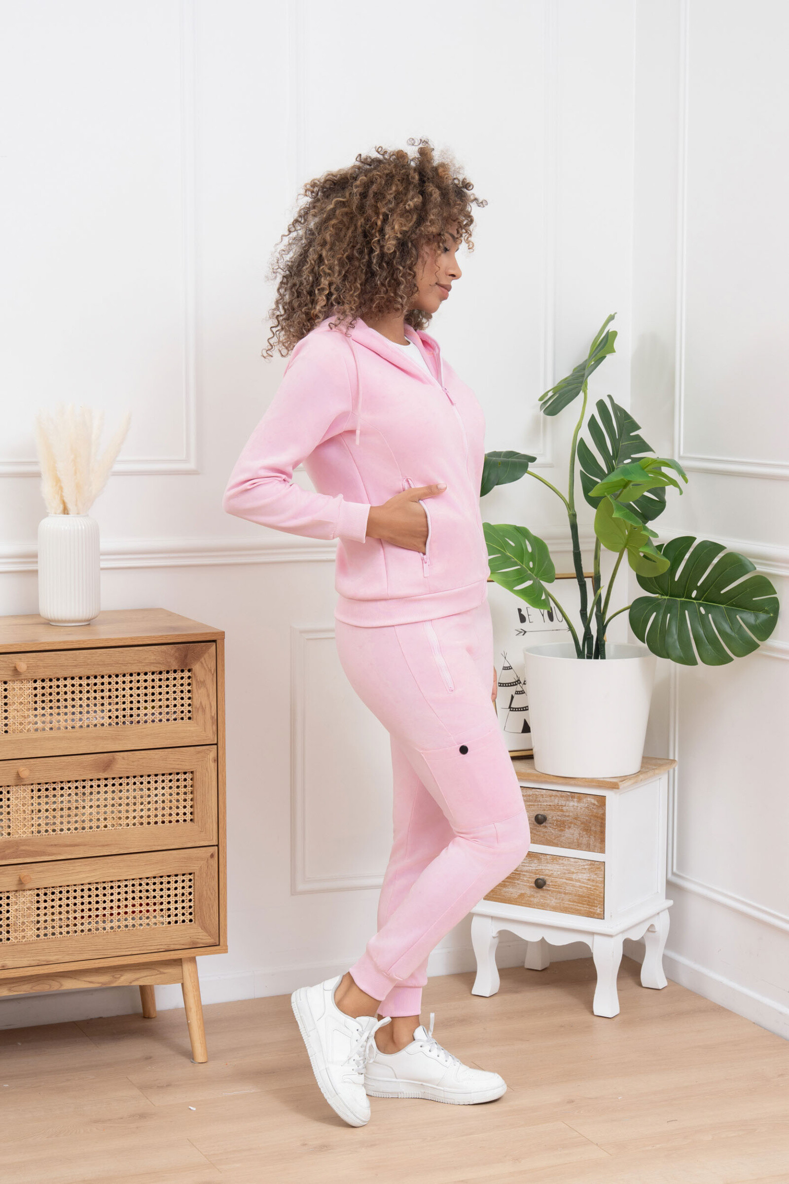 Grossiste Zayne Paris - Ensemble jogging femme avec effet marbré taché