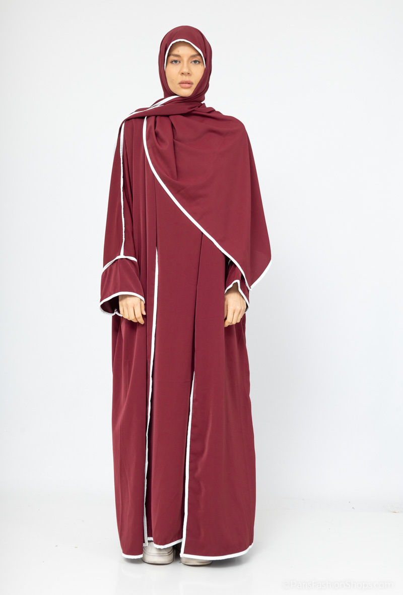 Wholesaler ZC MODE - 3-PIECE SILK ABAYA MEDINE