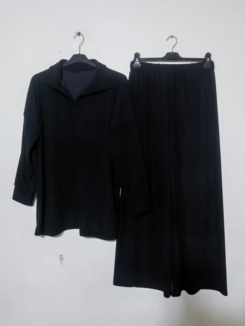 Wholesaler ZC MODE - High collar shirt and wide pants SET