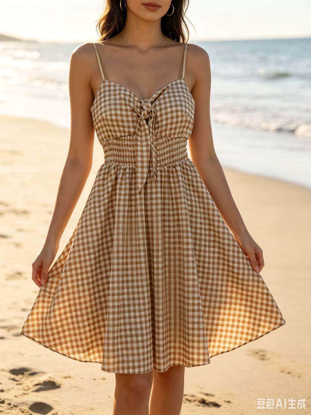 Grossiste ZC MODE - Robe à carreaux à bretelles
