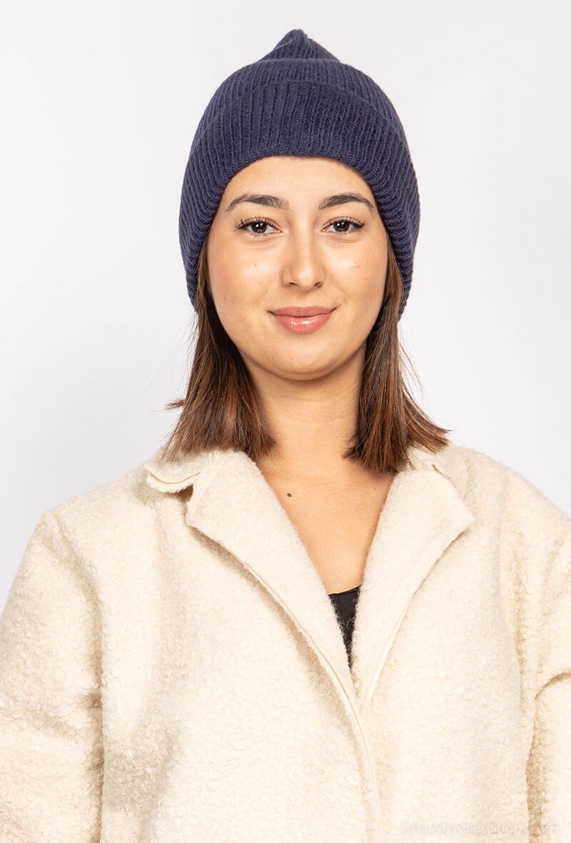 Großhändler Zelia - Gerippte Strickmütze aus Wollmischung