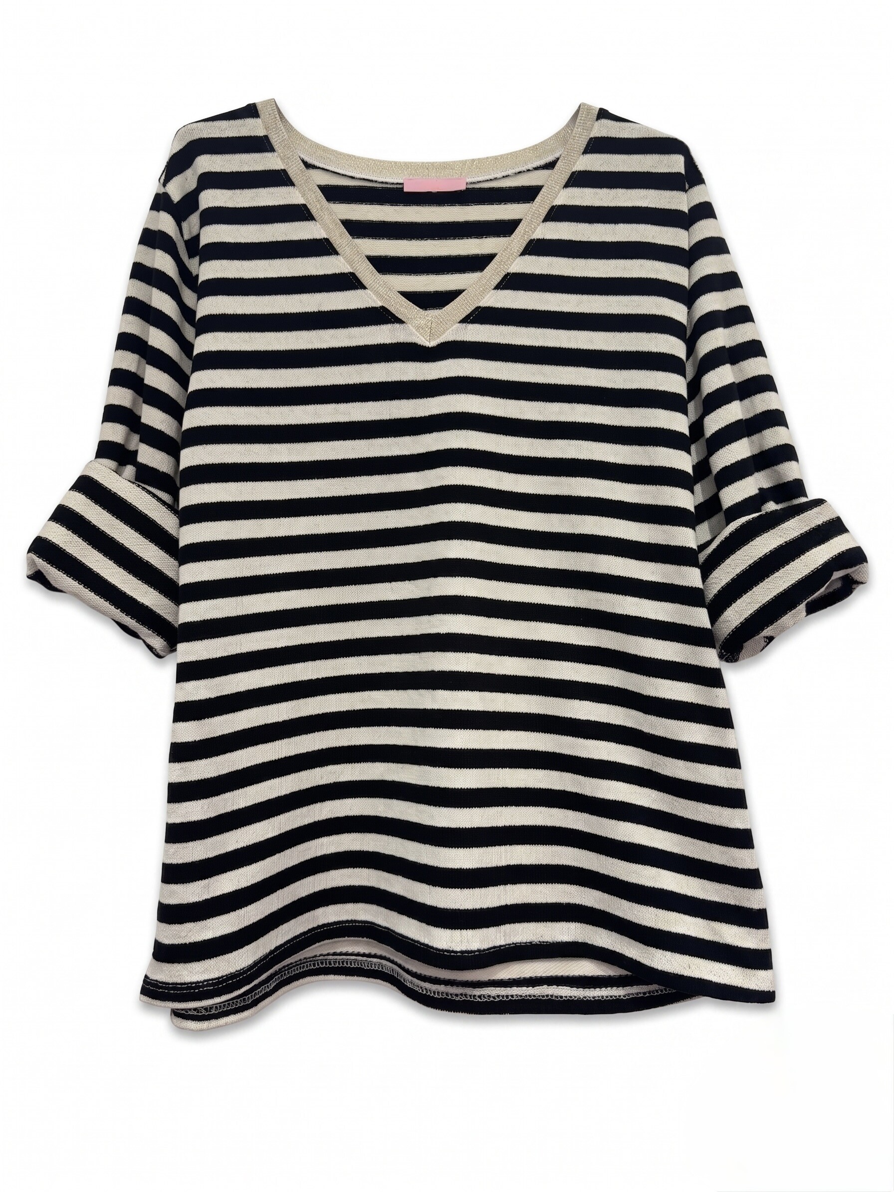 Wholesaler Zelia - Striped V-neck sweater