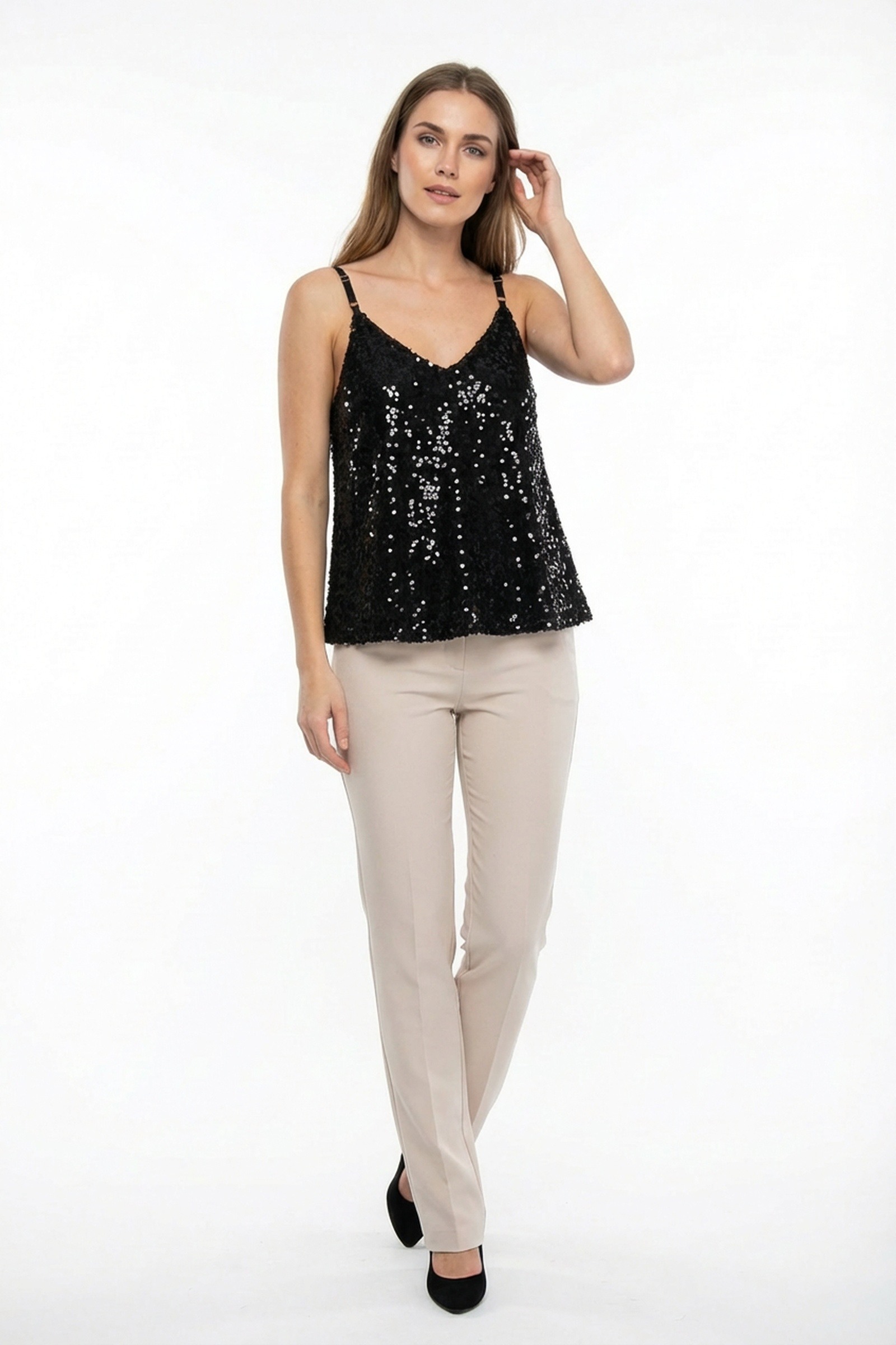Wholesaler Zelia - Sequin Strap Top