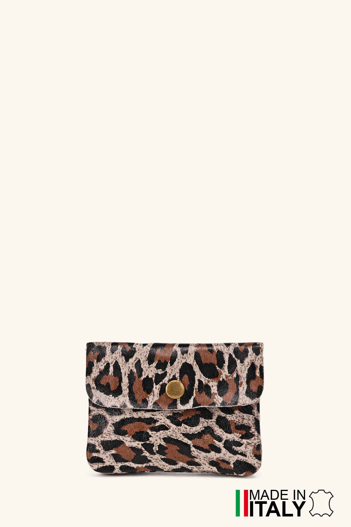 Wholesaler Zevento - Purse Clutch in leopard print coated split leather ZE-8001-LP004