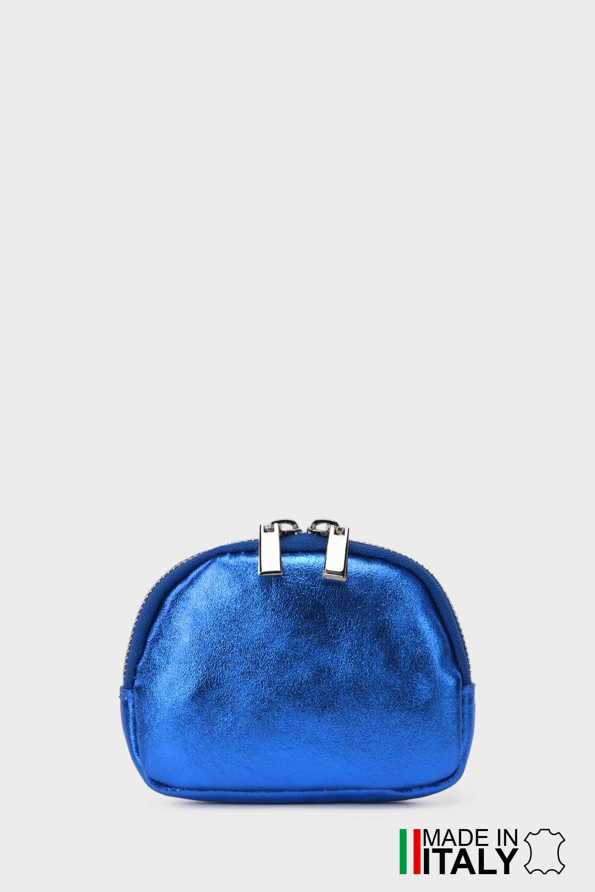 Wholesaler Zevento - Purse Pouch in round brioche metallic leather ZE-8001B