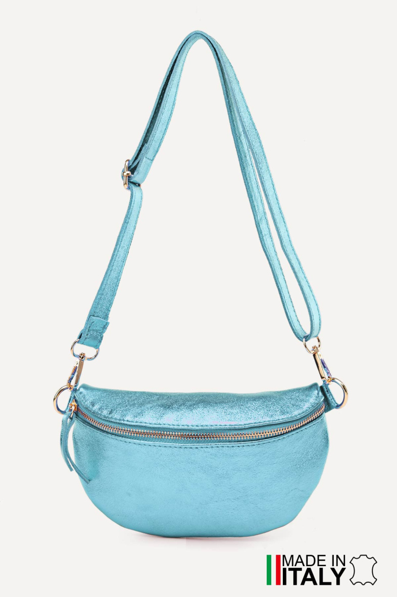 Wholesaler Zevento - Metallic leather crossbody fanny pack ZE-9009-MT