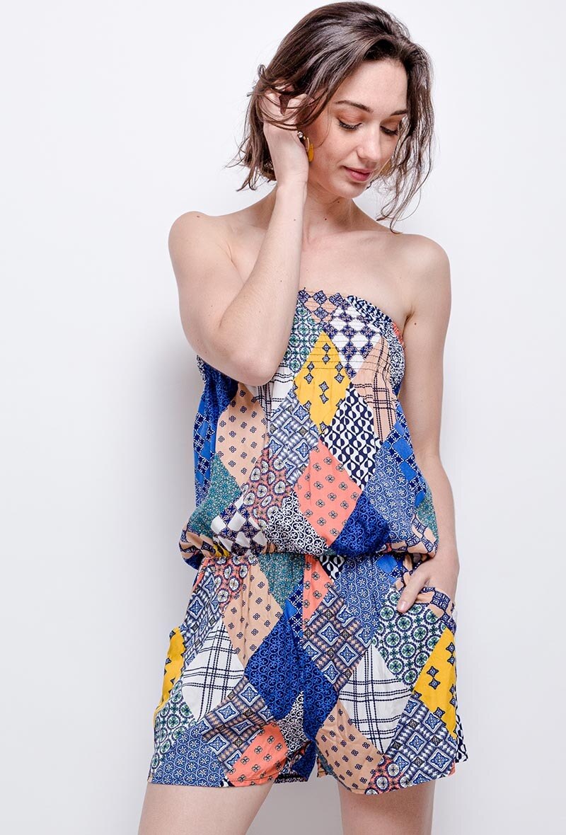 Wholesaler Zoe Mode (Elena Z) - Printed playsuit