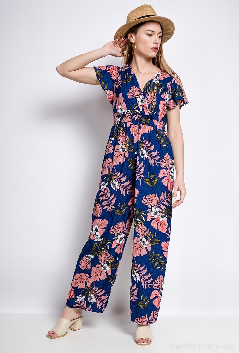 Wholesaler Zoe Mode (Elena Z) - Tropical jumpsuit
