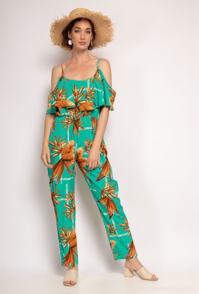 Grossiste Zoe Mode (Elena Z) - Combinaison longue tropicale