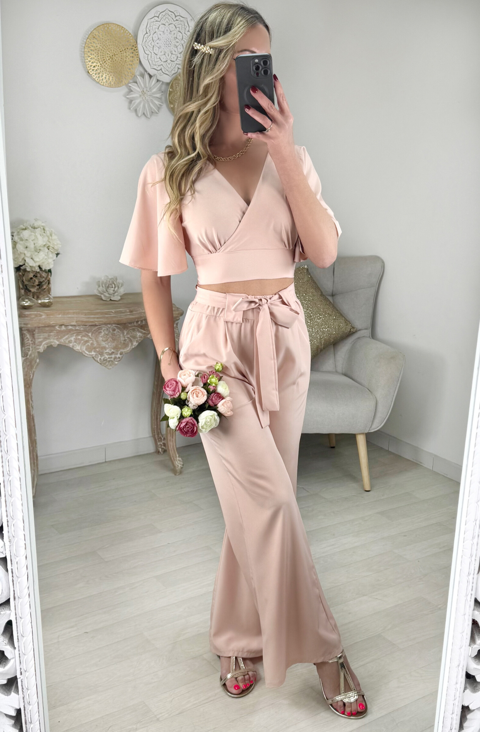 Grossiste Zoe Mode (Elena Z) - Crop top et pantalon