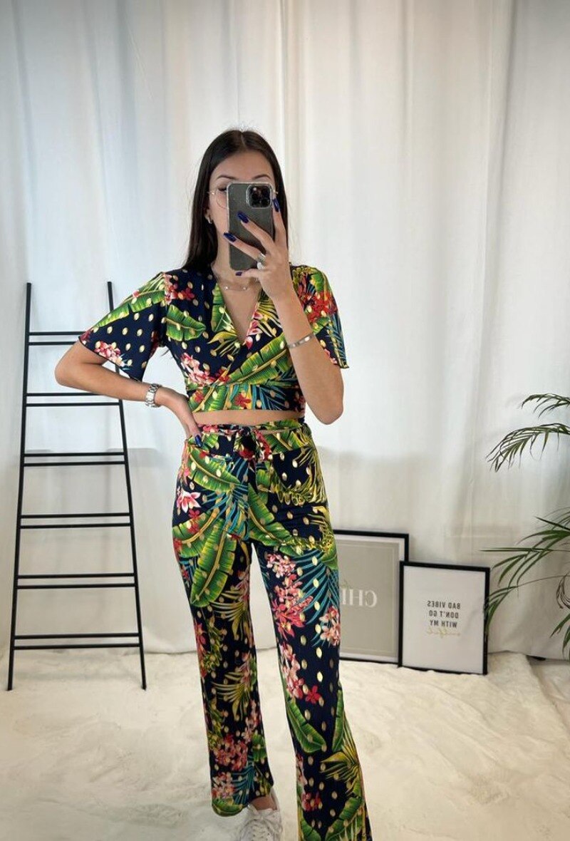 Wholesaler Zoe Mode (Elena Z) - Top et pantalon imprimés