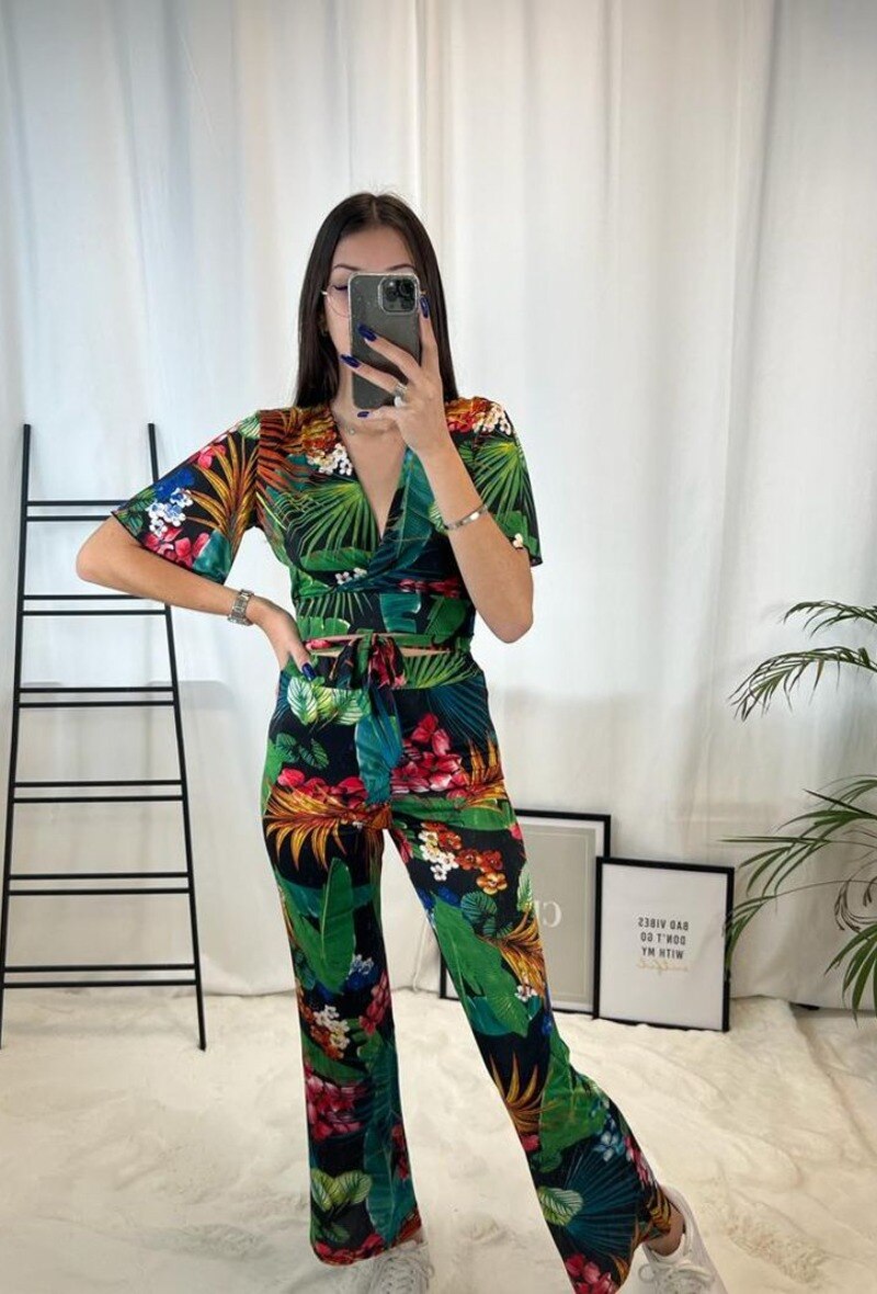 Wholesaler Zoe Mode (Elena Z) - Top et pantalon imprimés