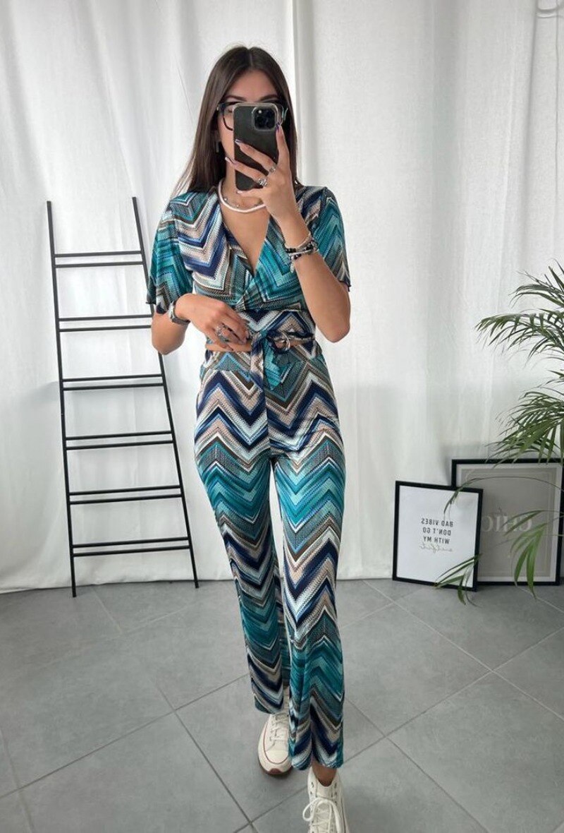 Wholesaler Zoe Mode (Elena Z) - Top et pantalon imprimés