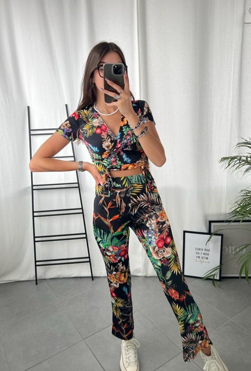 Wholesaler Zoe Mode (Elena Z) - Top et pantalon imprimés