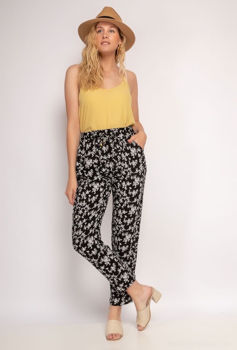 Wholesaler Zoe Mode (Elena Z) - Tropical print pants