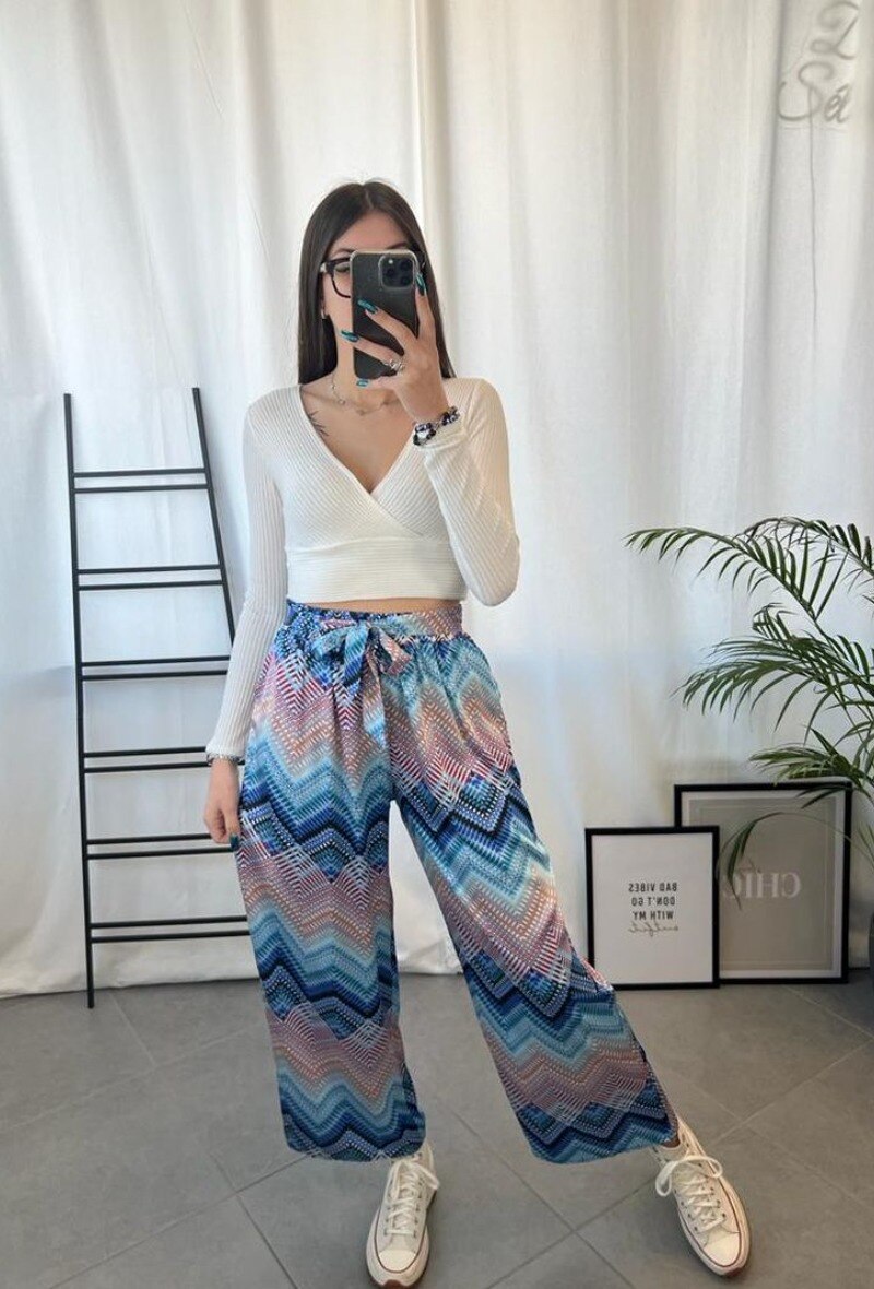 Wholesaler Zoe Mode (Elena Z) - Pantalon à imprimé