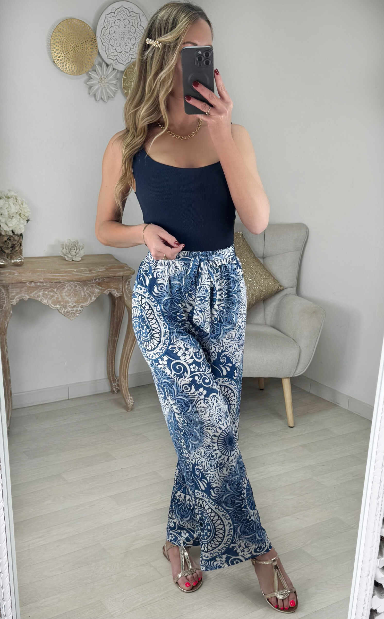 Grossiste Zoe Mode (Elena Z) - Pantalon matière stretch