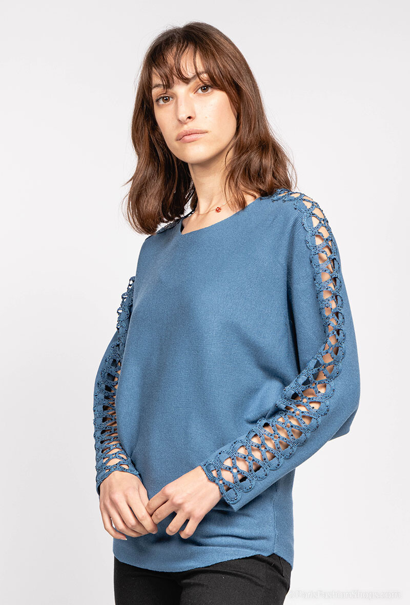 Wholesaler Zoe Mode (Elena Z) - Pull avec  strass