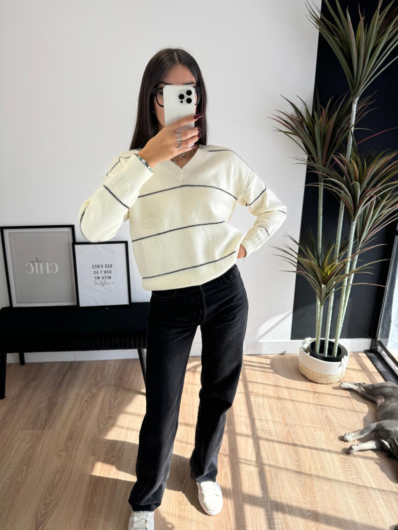 Wholesaler Zoe Mode (Elena Z) - Striped sweater
